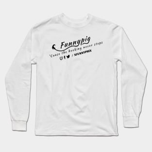 Funnypig Logo Black Long Sleeve T-Shirt